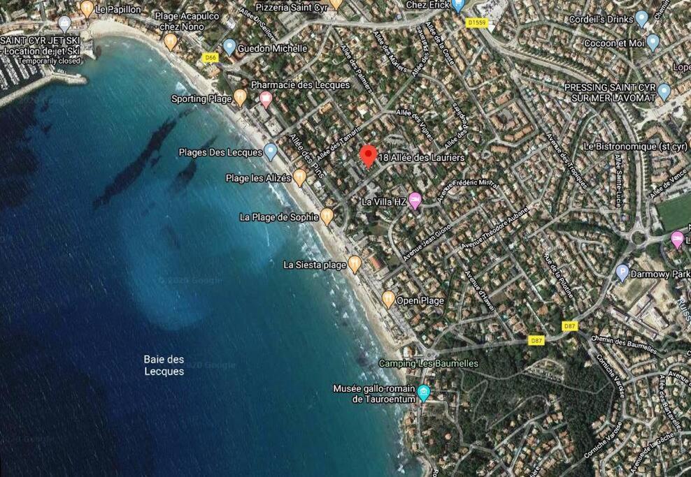 Le Sof Paradis Grand T2 Sur La Plage Des Lecques Saint-Cyr-sur-Mer Exterior foto